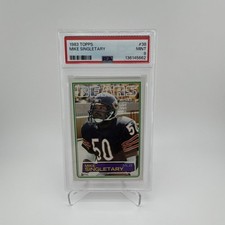 Topps 1983 Topps Mike Singletary #38 PSA 9 Rookie Base Chicago Bears NFL