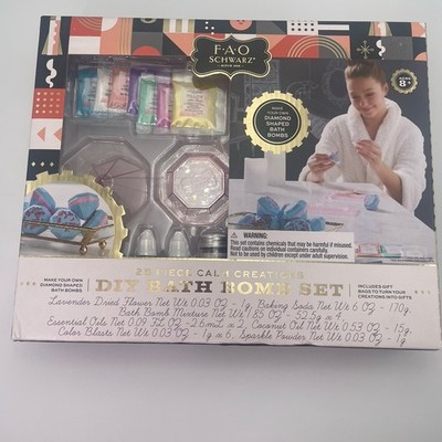 FAO Schwarz Make Your Own Diamond Shaped Bath Bombs DIY Bath Bomb Set NIB Sealed