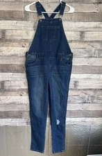 Vigoss Youth Girls Jean Overalls Medium Wash Denim  Pockets Size XL
