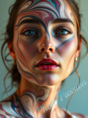 Foto A4 Portrait Frau Beauty Kunstportrait Poster Kunstdruck (4154)