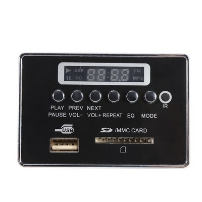 DC 12V Bluetooth Audio Decoder Board Module USB SD TF FM Radio Lossless WMA/W...