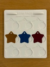 XTOOL F1/Lite Engraver Jig 36mmx35mmx1mm 9 Star Tags Engrave Tools Jiggs 3D Prnt