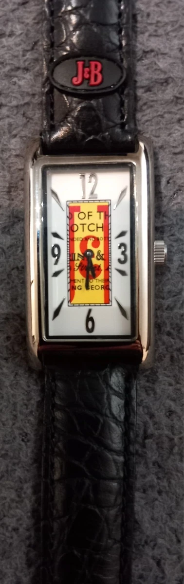 Non working Justerini & Brooks TimeForce Promotional Watch with tin. J&B Whisky