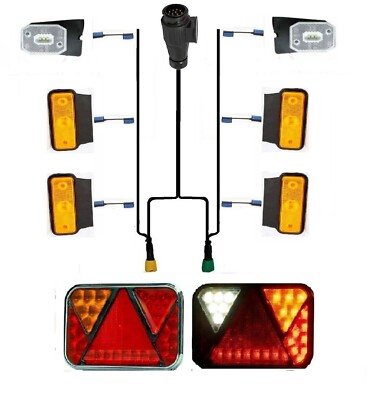 LED Anhängerbeleuchtung Satz CONTROL BOX 5M 13-polig LED Rückleuchten Anhänger