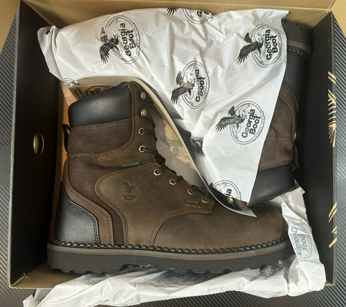 Georgia Stiefel Herren US 13W Brookville Stahlkappe Wasserdicht Arbeitsstiefel, Stil G9334 - Bild 2 von 17