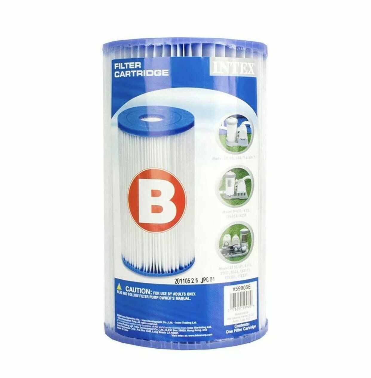 Intex 29005E Type B Pool Filter Cartridge