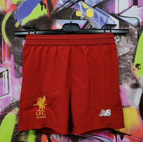 125 Aniversario Liverpool FC Fútbol Pantalones Cortos New Balance Juventud S eBay