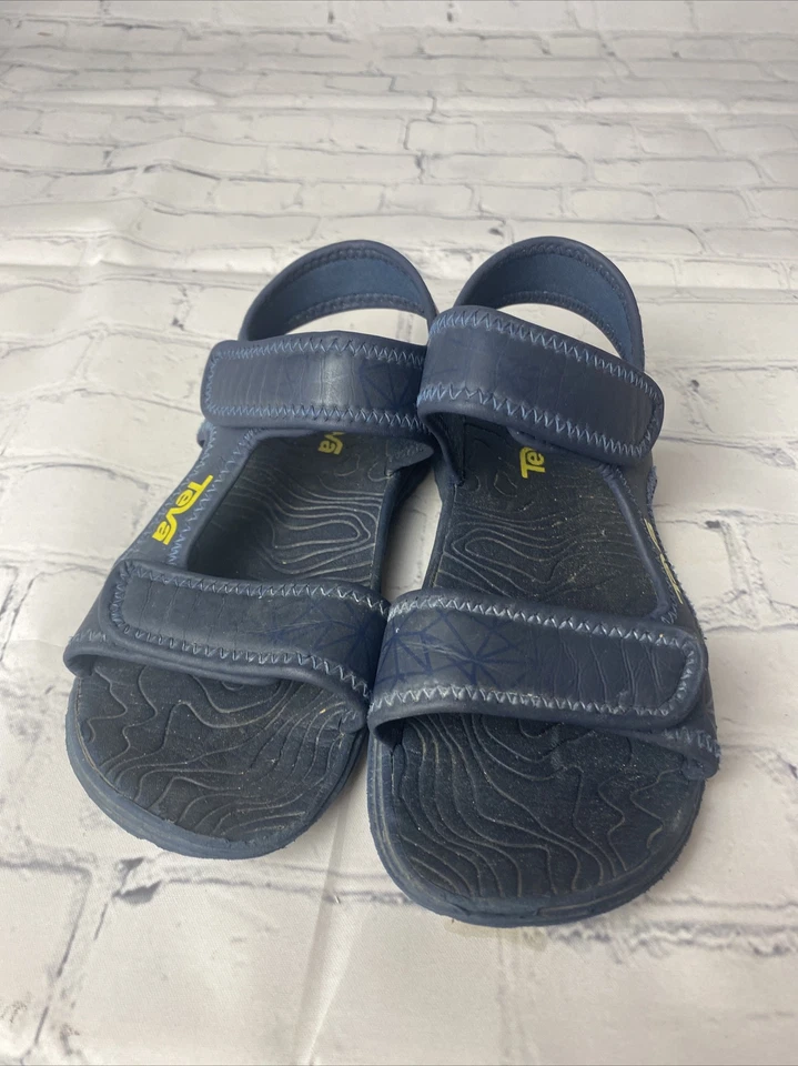 Сандалии-шлепанцы Teva для детей ясельного возраста Tidepool темно-синие размер 1 - Изображение 2 из 4