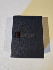 HARD TO FIND NAVY BLUE MAGNETIC EMPTY DIOR GIFT BOX with LOGO TISSUES  STICKER