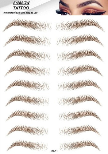 3D Hair-Like Authentic Eyebrows Transfer Stickers Waterproof Tattoo Stickers - Picture 6 of 7
