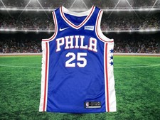 Ben Simmons 25 Philadelphia 76ers Swingman Nike Jersey Sz Medium Preowned Blue