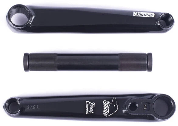 SHADOW CONSPIRACY FINEST 3 PC MANIVELAS BICICLETA BMX 22mm REVENDEDOR AUTORIZADO PRETO NOVO - Imagem 3 de 4