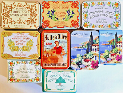 Le Blanc Seife Frankreich Provence Savon Marseille mit und ohne Metallbox Düfte