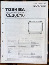 Toshiba CE30C10 TV Service Manual Original 