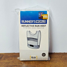 RUNNER'S WORLD REFLECTIVE VEST/BIKING 360 DEGREE HI-VISIBILITY USA MADE