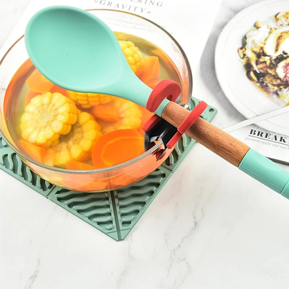 Premium Silicone Pot Side Spoon Holder – Hands-Free & Mess-Free Cooking - Image 4 of 4