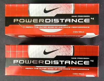 6 Power Distance 4 White Golf Balls Brand New in 2 Sleeves