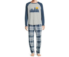 George Men's Tee and Pants Sleep Set, 2 Piece Multicolor Size 2XL