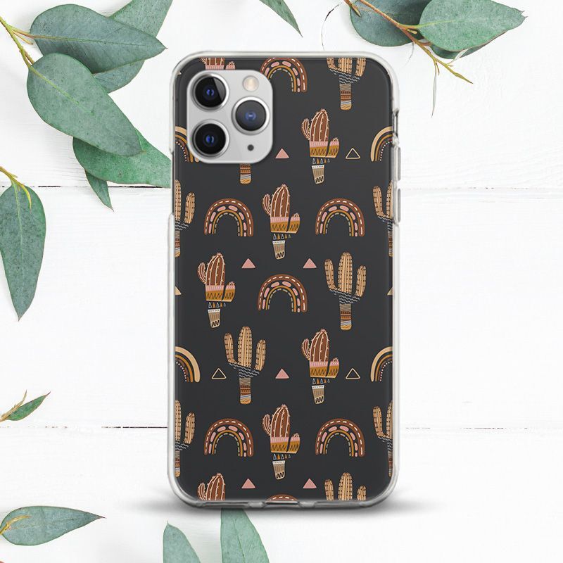 Retro Flower Cactus Western Boho Case For iPhone X SE 11 12 13 14