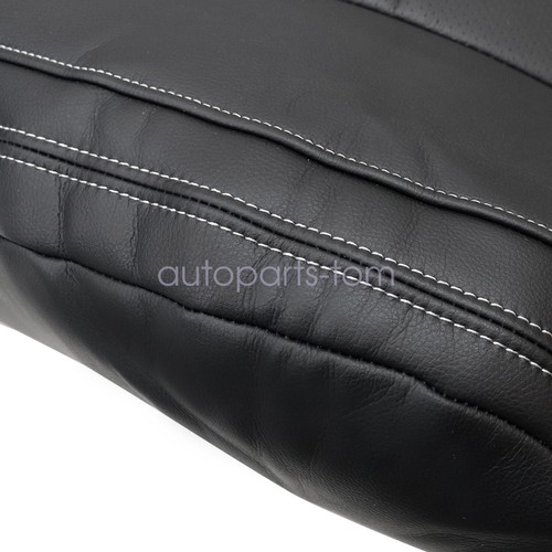 For 2017 2018 2019 2020 2021 2022 Ford F250 Driver Top Leather Seat Cover Black - Picture 8 of 12