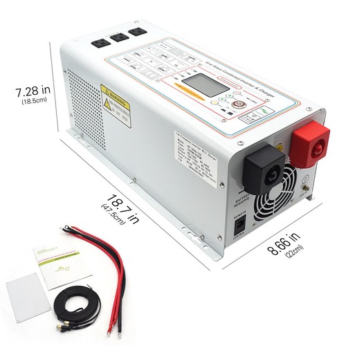 3000W 9000W Pure Sine Wave Power Inverter DC 12V 24V to AC 110V Converter Home - Picture 7 of 19