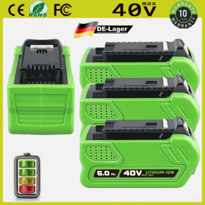 40 Volt Für Greenworks 8.0Ah 6Ah Akku G-MAX 29462 29472 29252 Li-Ion Batterie DE