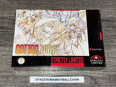 Cotton 100% SNES NTSC Strictly Limited Games Brand New Sealed Super Nintendo