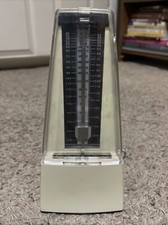 Vintage NIKKO Presto PRESTISSIMO Metronome 8 Inch Wind Up from Japan