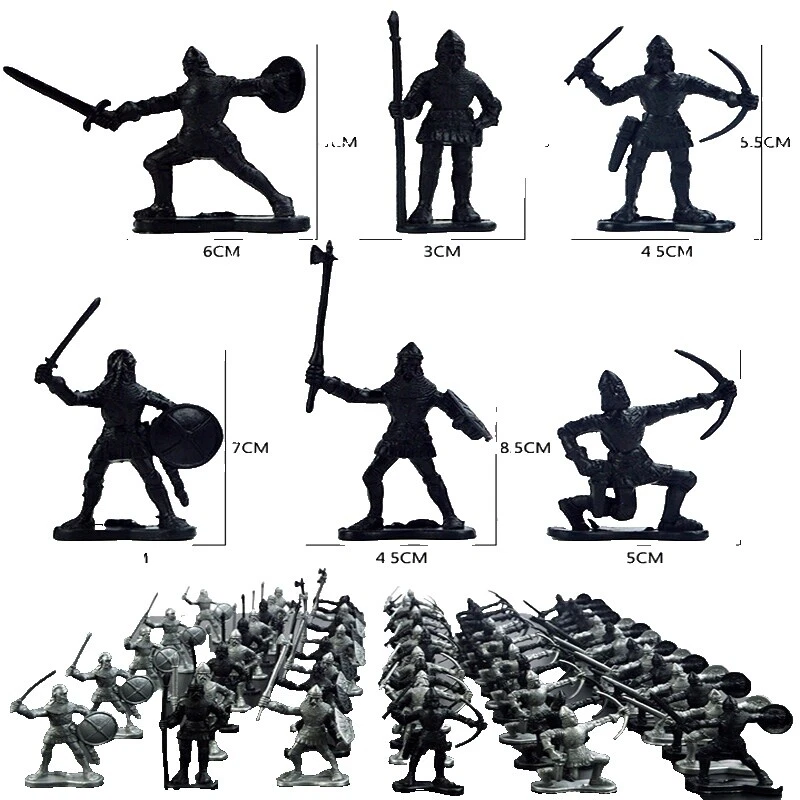 Figura de plástico soldados de juguete para niños y niñas