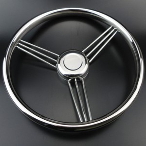 13-1/2'' 9 spoke 304 stainless steel marine boat steering