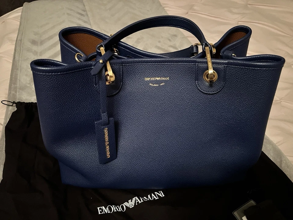 Emporio Armani My EA Large Navy Blue Shopper Tote Bag - Image 4 of 4
