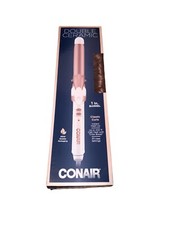Conair Double Ceramic 1-inch Curling Wand, Straight wand produces flawless waves