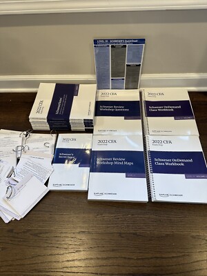 2022 CFA Level 3 Kaplan Schweser - Study Package | eBay