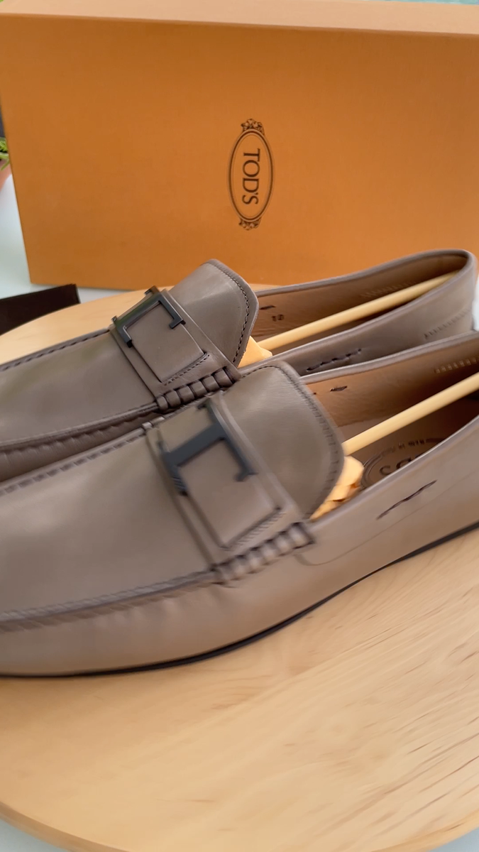 Tod's T Piatta A75 City Gommino Mens sz10 leather Loafer