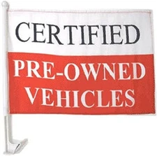 Certified Vehicles For Sale 12"x18" Car Flag ROUGH TEX® Knit Double Sided