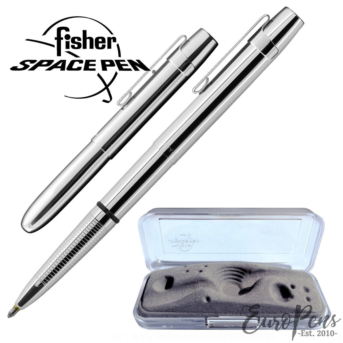 Fisher Space Pen X-Mark Bullet Style Chrome with Square Cap