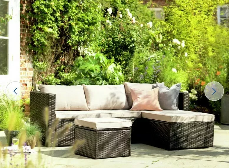 Argos corner rattan discount