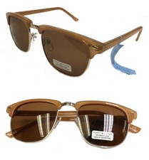 New TOMMY HILFIGER MM OU468P Milk Honey/Brown Womens Sunglasses Polarized