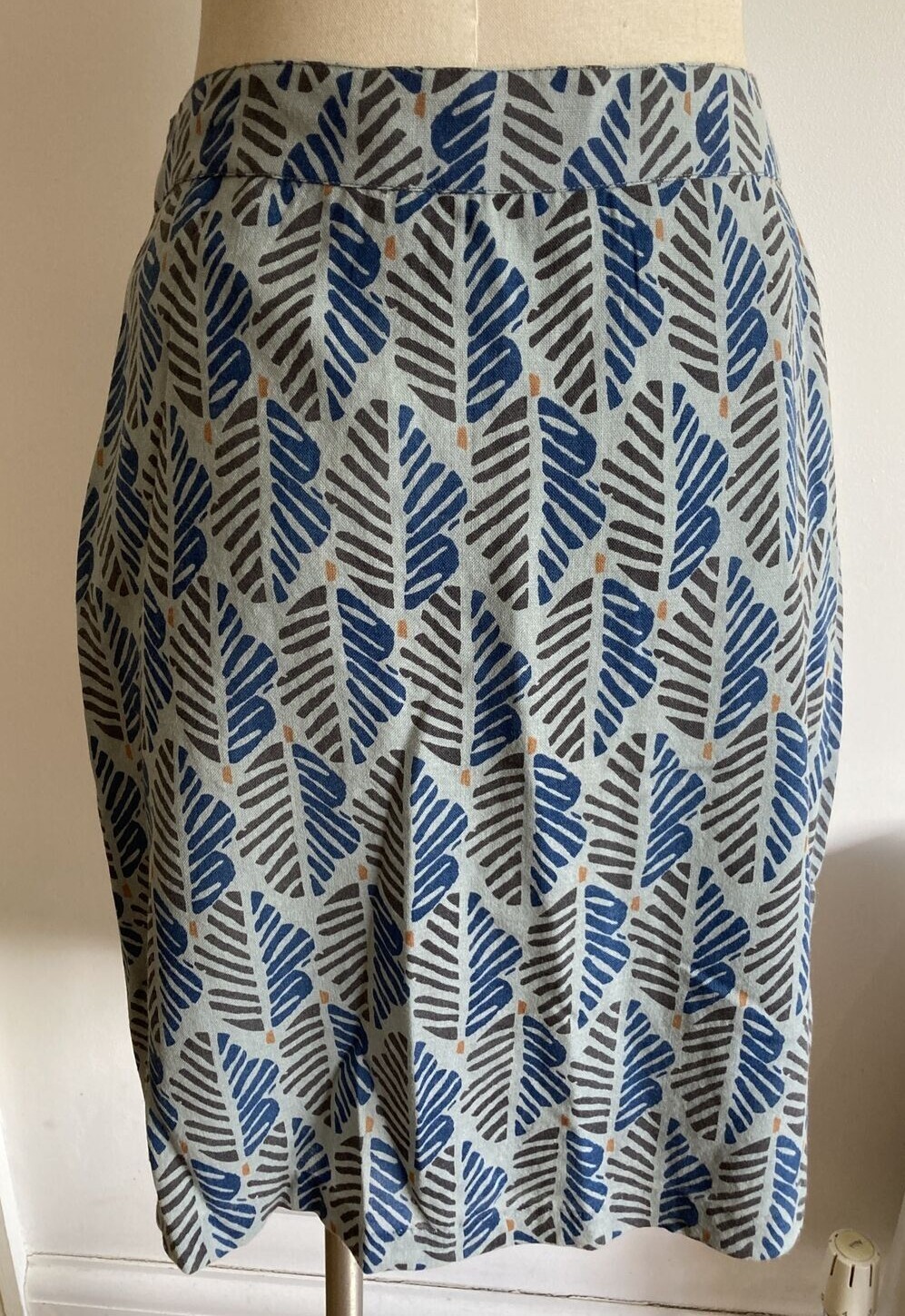 Seasalt "South Penquite"  Patterned Wool Lined Skirt, Size 10 UK, BNWT 3