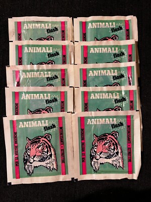 LOT 10 PACKETS POCHETTES TASCHE BLITZ AUSGABEN TIER 1982 FIGUREN BLITZ