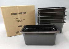 New Case of 6 CAMBRO #36CW485 High Heat Food Pans 6" deep  1/3 size