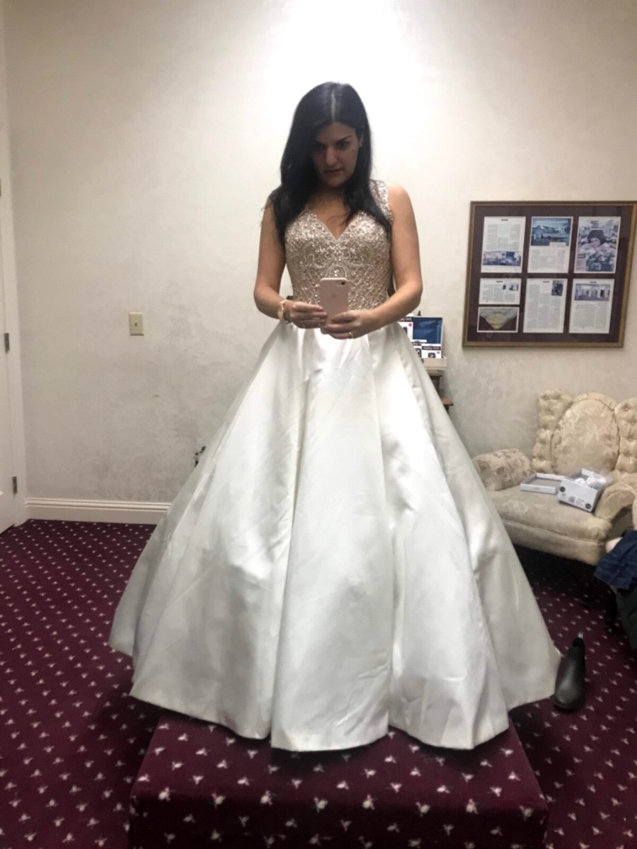 maggie sottero beaded bodice wedding dress Maggie Sottero Paige