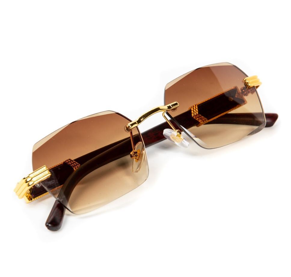 Men's SUNGLASSES DESIGNER SQUARE RETRO GOLD SHADES STYLE FASHION HIPHOP  MIGOS
