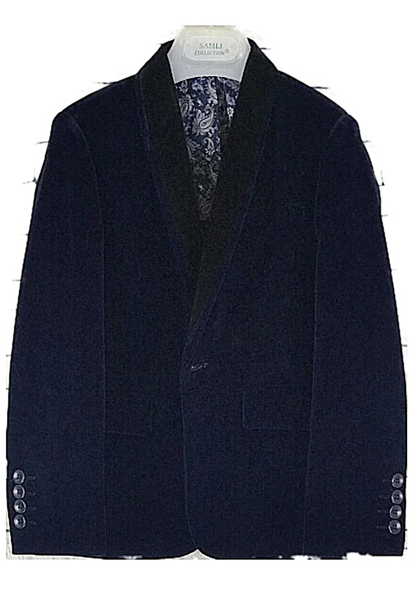 Baby boy blue velvet cheap blazer