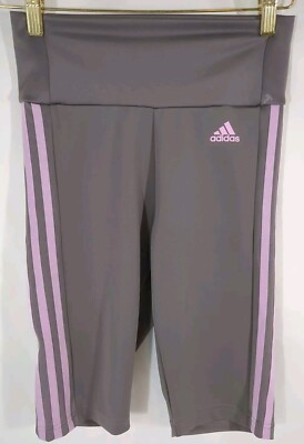 Women's adidas x Zoe Saldana Collection Volleyball Bike Shorts Gray Pink XSmall 