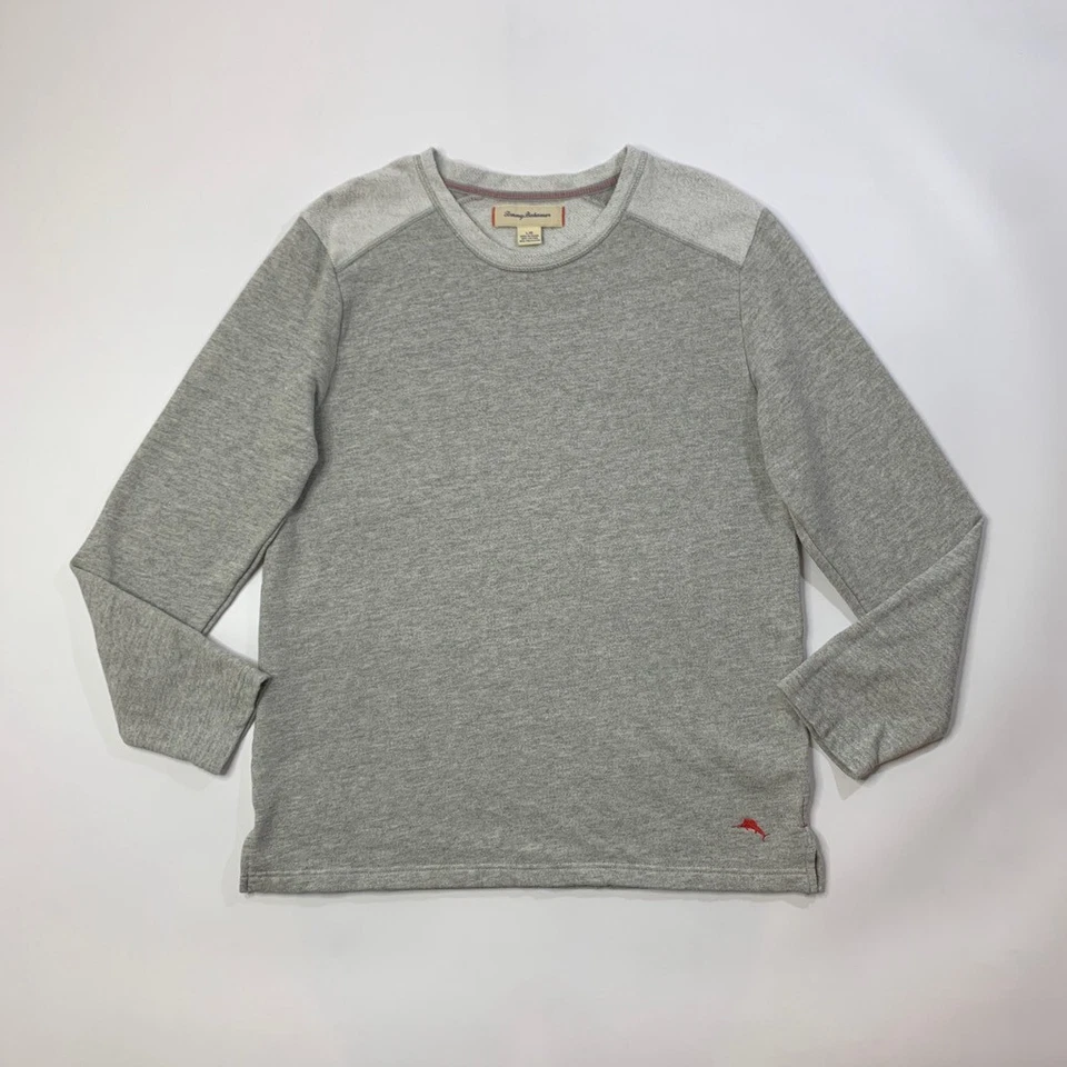 Рубашка для сна Tommy Bahama мужская L большая флисовая с подкладкой хлопковая смесь с длинным рукавом цвет экипажа - Изображение 2 из 4