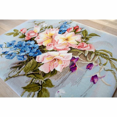 Counted cross stitch kit Bouquet with bells BA2362 Luca-S 18ct - Picture 7 of 11