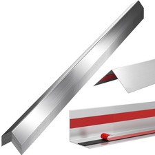1 x 1 x 48 Inch 304 Stainless Steel Wall Corner Guard, 10-Pack, Heavy Duty Ro...