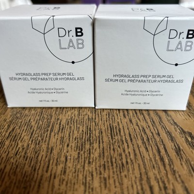 Dr. B Lab Hydraglass Prep Serum Gel Full Size 1 oz - 30 ml | NIB Set Of 2