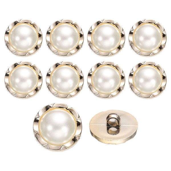 10 StüCk 18Mm Runde Vintage-NäHnäHte KnöPfe FüR Mantel, Perlmutt, Beige-image